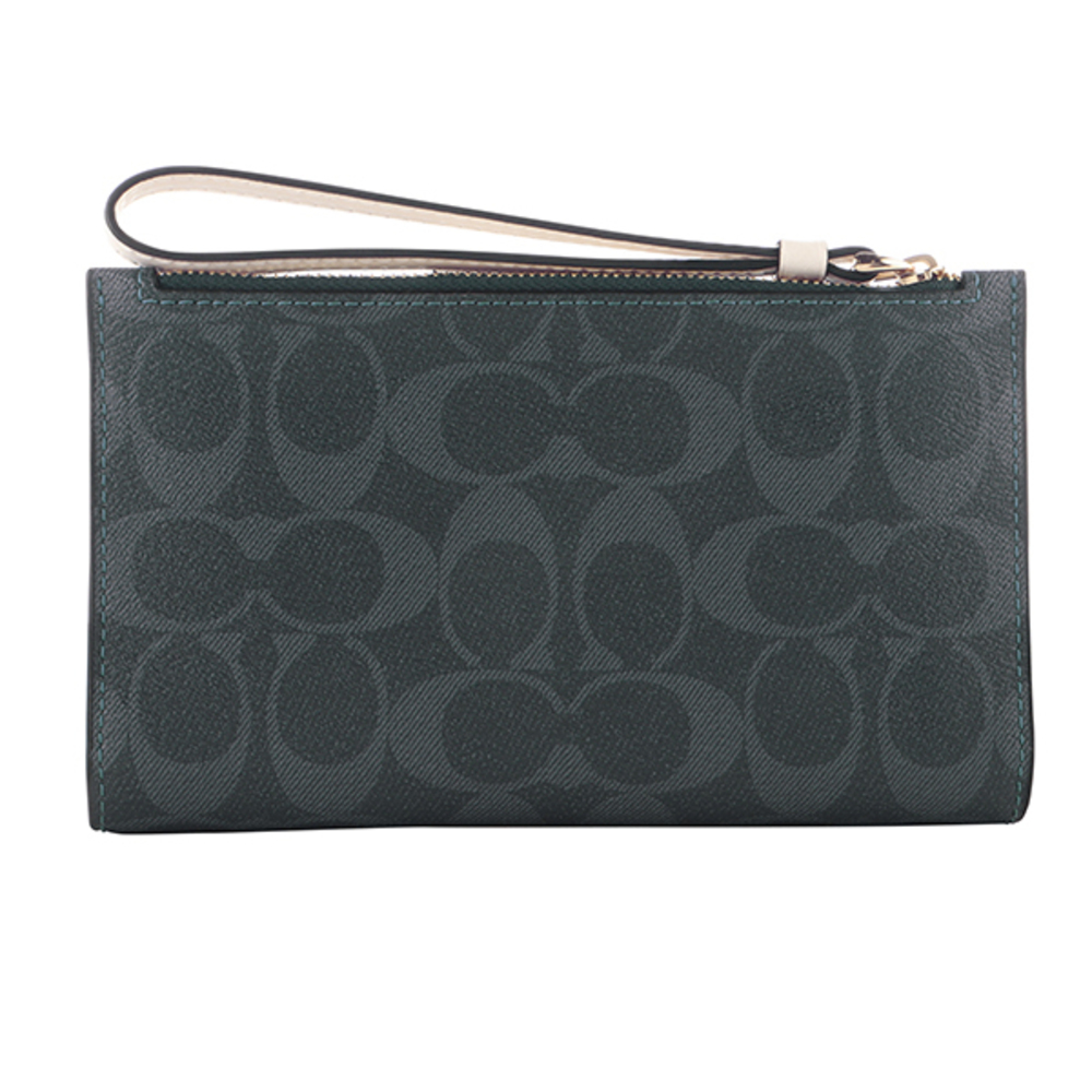 Coach Signature Color Block Wallet Blue - image 2